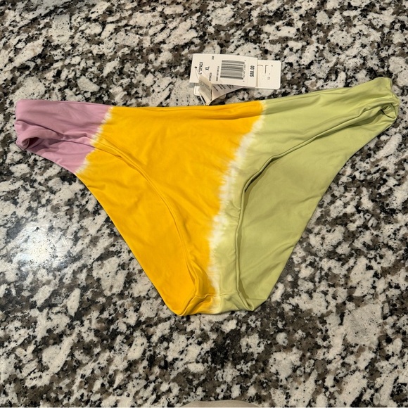 L*Space Sandy Bikini Bottom Classic, Diagonal Sunburst Tie Dye, X Large, NWT - Picture 4 of 8